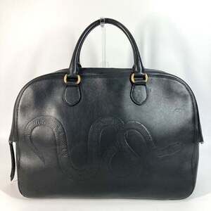 GUCCI Black Leather Shoulder Bag
